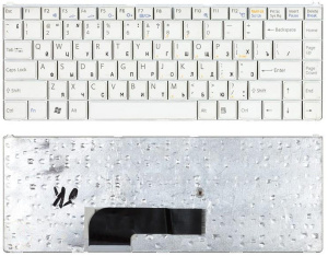 Клавиатура для ноутбука Sony Vaio VGN-N N250 белая