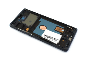 Дисплей (модуль) Amperin для Samsung Galaxy S20 FE SM-G780F в сборе с тачскрином и рамкой черный