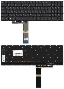 Клавиатура для ноутбука Lenovo IdeaPad 1 15AMN7 черная