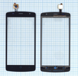 Сенсорное стекло (тачскрин) для ZTE Blade L5 черное