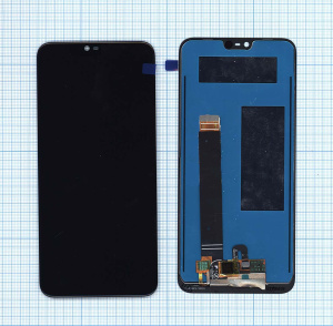 Дисплей для Nokia 7.1 черный