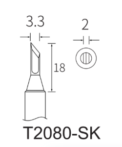 Жало ATTEN T2080-SK для паяльника ST-2080/ST-2080D