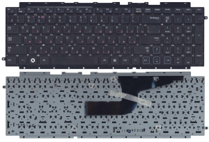 Клавиатура для ноутбука Samsung RC710 RC711 черная с рамкой
