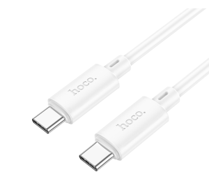 Кабель USB-C HOCO X88 Gratified Type-C-Type-C, 3A, 60W, 2м, белый
