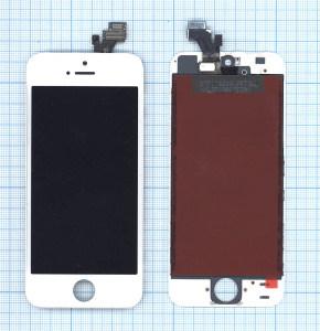 Дисплей для iPhone 5 в сборе с тачскрином (Foxconn) белый