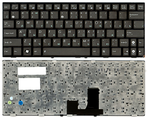 Клавиатура для ноутбука Asus Eee PC 1005HA 1008HA 1001HA 1001px черная с рамкой