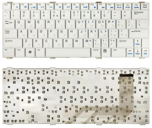 Клавиатура для ноутбука Dell Vostro 1200 V1200 белая