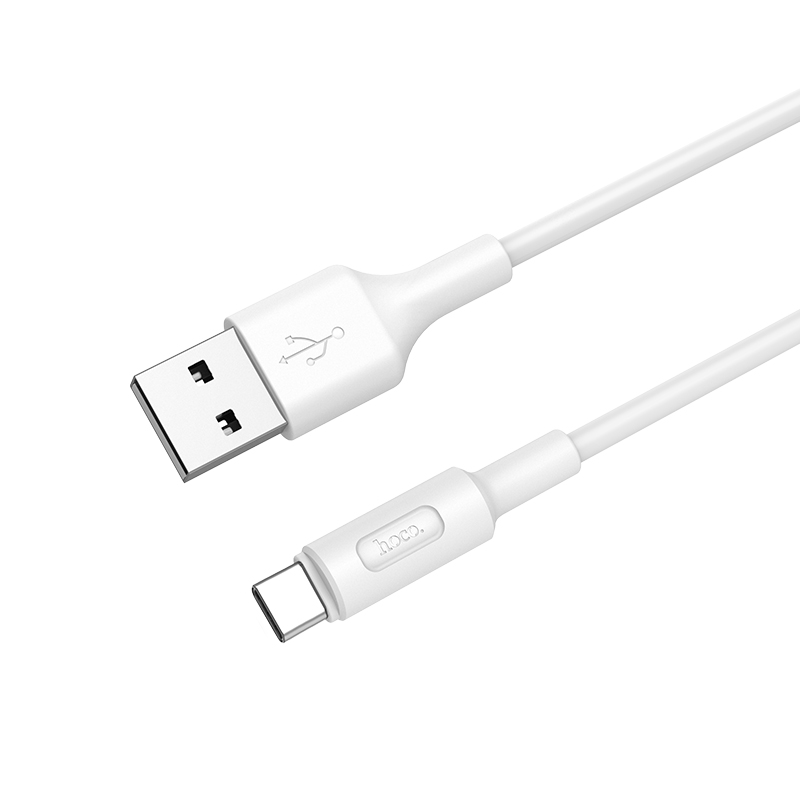 Кабель USB HOCO X25 Soarer для Type-C, 2А, длина 1м, белый
