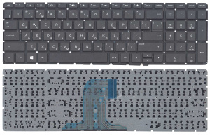 Клавиатура для ноутбука HP Pavilion 250 G4 G5, 255 G4, 15-af черная без рамки