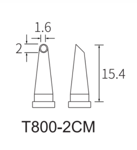 Жало ATTEN T800-2CM для паяльника SP-100