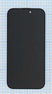 Защитное стекло Privacy "Анти-шпион" для Apple iPhone 14 Pro черное