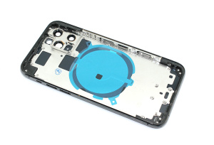 Задняя крышка (корпус) в сборе с рамкой для Apple iPhone 11 Pro, черная