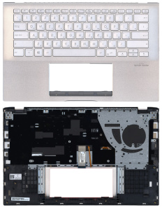 Топкейс для Asus X432 серебристый