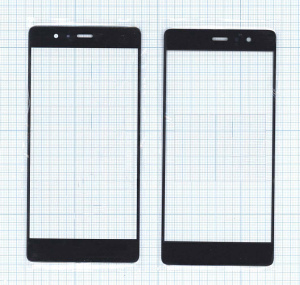 Стекло для Huawei P9 черное