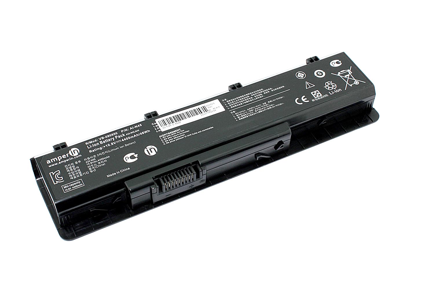 Аккумуляторная батарея Amperin для ноутбука Asus N45 (A32-N55) 10.8V 4400mAh AI-N45