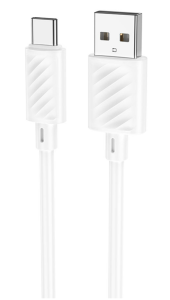 Кабель USB HOCO X88 Gratified USB-Type-C, 3A, 1м, белый