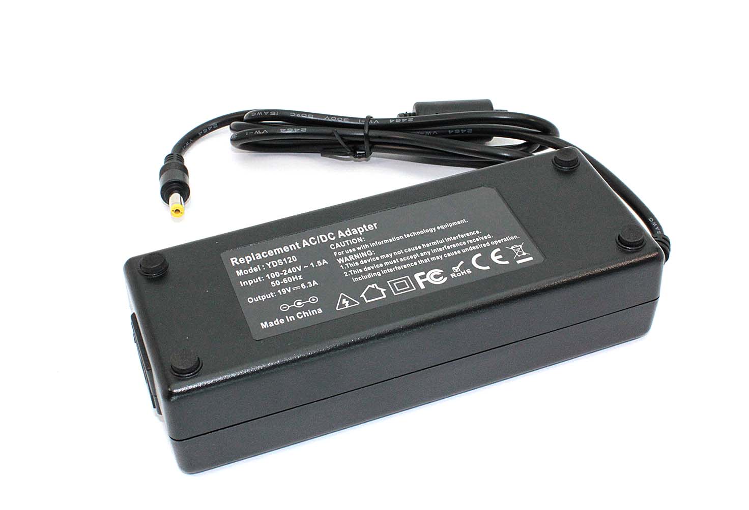 Блок питания (сетевой адаптер) для ноутбуков Toshiba 19V 6.3A 5.5x2.1mm OEM