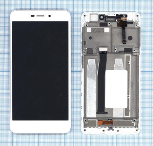 Дисплей для Xiaomi Redmi 4A белый с рамкой