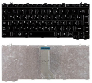 Клавиатура для ноутбука Toshiba M800 U400 U405 черная глянец