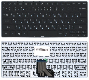 Клавиатура для ноутбука Acer SP111-32N SP111-33 SP111-34N черная
