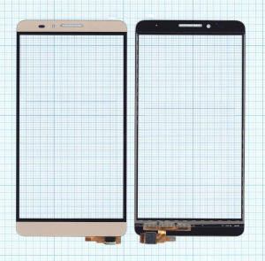 Сенсорное стекло (тачскрин) для Huawei Ascend Mate 7 золотое