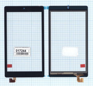 Сенсорное стекло (тачскрин) для Alcatel Pixi 4 7.0 LWGB07000530 REV-A2 (184*102 mm) черное