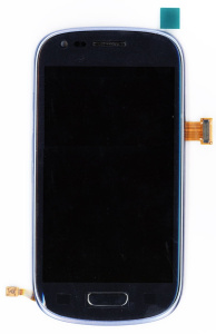 Дисплей для Samsung Galaxy S3 III mini GT-I8190 синий с рамкой
