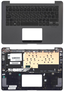 Топкейс для ноутбука Asus ZenBook UX360U черный с подсветкой
