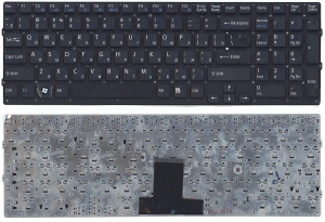 Клавиатура для ноутбука Sony Vaio VPC-EB черная без рамки