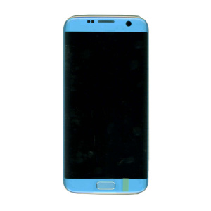Дисплей для Samsung Galaxy S7 Edge SM-G935FD голубой с рамкой