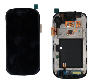 Дисплей для Samsung Nexus S I9020 черный с рамкой