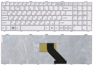 Клавиатура для ноутбука Fujitsu Lifebook AH530 AH531 NH751 белая
