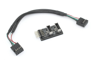 Хаб USB 2.0 для мат. плат на USB Type-E 2 порта