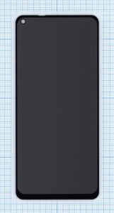 Защитное стекло Privacy "Анти-шпион" для Xiaomi Redmi Note9