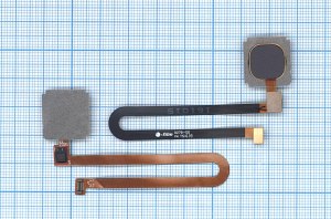 Шлейф со сканером отпечатка пальца для Xiaomi Mi 5S Plus черный