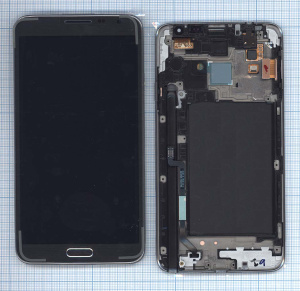 Дисплей для Samsung Galaxy Note 3 Neo SM-N7505 черный с рамкой