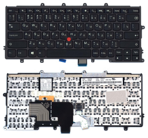 Клавиатура для ноутбука Lenovo X240i X250 X260 X270 черная без подсветки