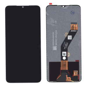 Дисплей для Tecno Spark 10 4G (Kl5q), Spark 10C (Kl5m) в сборе с тачскрином черный