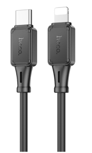Кабель USB-C HOCO X101 Assistant Type-C-Lightning, 27W, 1м, черный