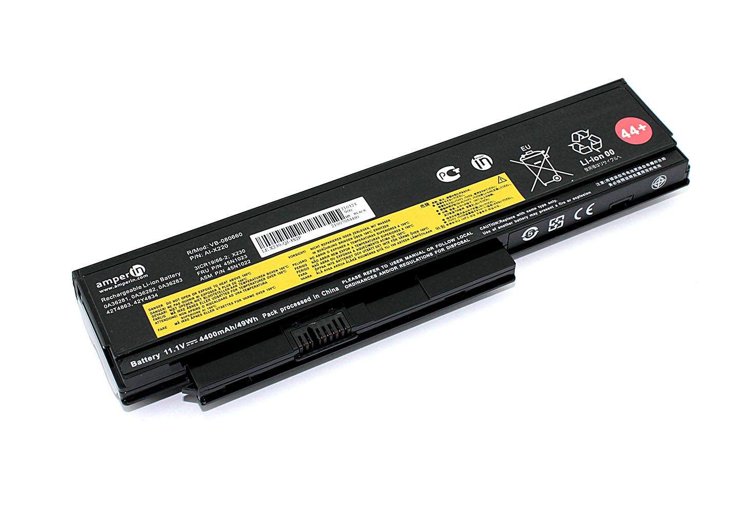 Аккумуляторная батарея Amperin для ноутбука Lenovo ThinkPad X220 (0A36283) 11.1V 4400mAh AI-X220