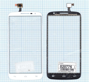 Сенсорное стекло (тачскрин) для Alcatel One Touch Pop S9 7050Y белое