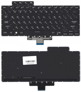 Клавиатура для ноутбука Asus ROG Zephyrus G15 GA503 черная с подсветкой