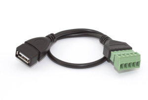 Кабель со сборным  разъемом USB тип А мама