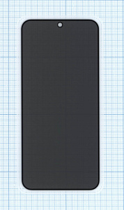 Защитное стекло Privacy "Анти-шпион" для Xiaomi 13  черное