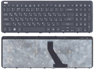 Клавиатура для ноутбука Acer Aspire V5 V5-531 M5-581T черная с рамкой