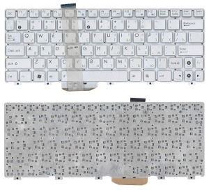 Клавиатура для ноутбука Asus Eee PC 1015 TF101 без рамки серебристая версия 2