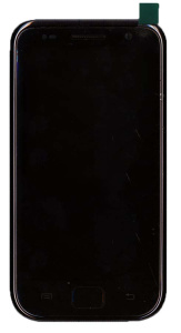 Дисплей для Samsung Galaxy S GT-I9000 черный с рамкой