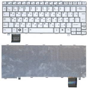Клавиатура для ноутбука Toshiba Satellite U300 U305 серебристая
