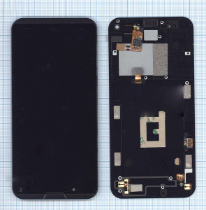 Дисплей для Prestigio MultiPhone PAP7505 DUO черный с рамкой