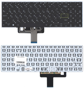 Клавиатура для ноутбука Asus S533F черная без подсветки